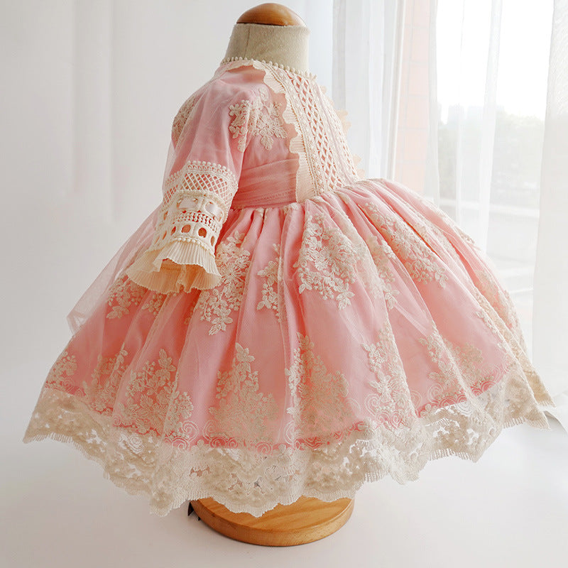 High-End Children's Clothing Girls Princess Luxury Three-Piece Dress