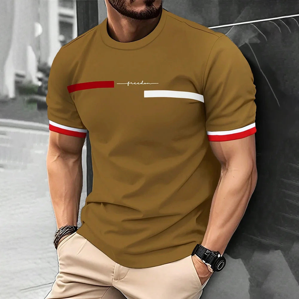 Men's 3D Digital Printing Short-Sleeved T-shirt
