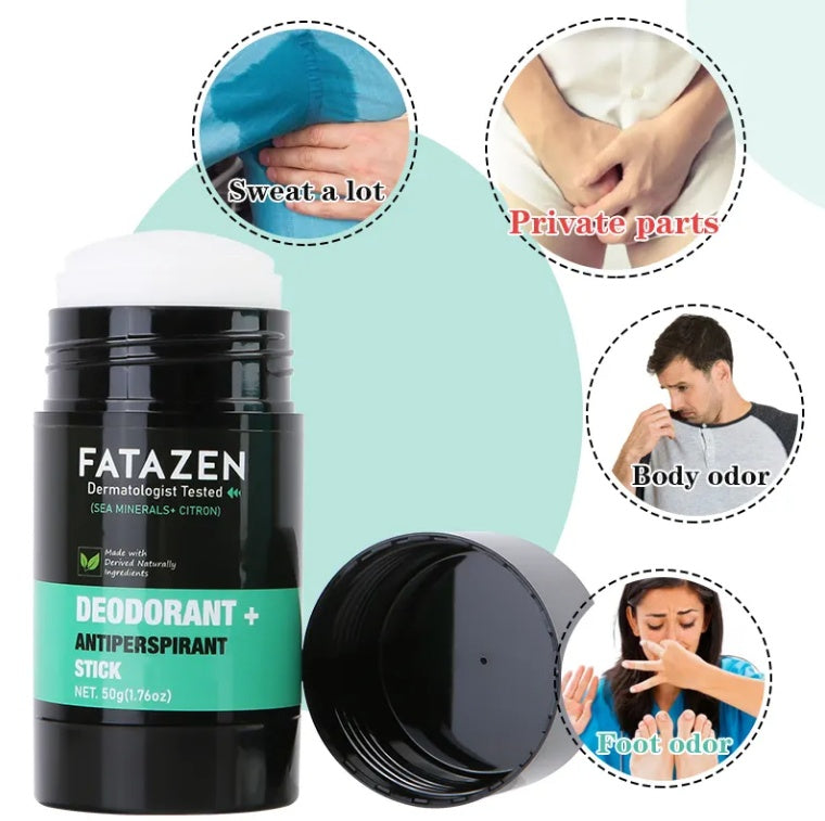 Vegan Deodorant Antiperspirant Stick Body Glide Herbal Sweat Deodor Balm Sea Minerals Citron Deodorant Stick