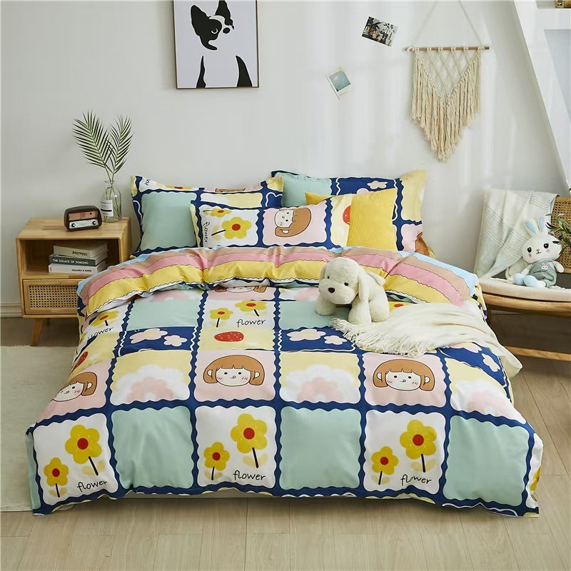 Bedding Pillowcase-Piece Quilt Cover Bed Four Piece Set