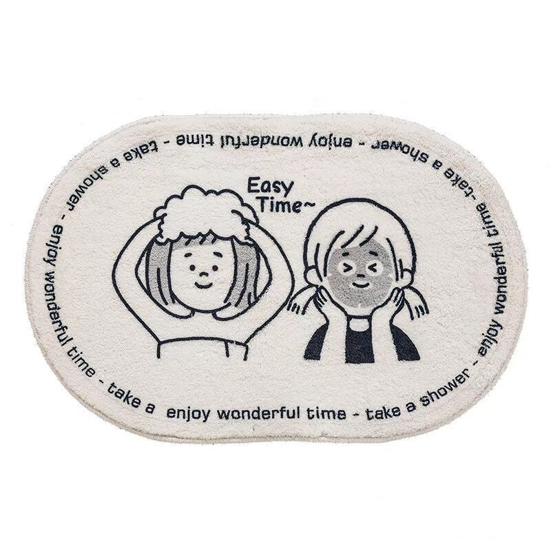 Bathroom Fashion Absorbent Non-Slip Floor Mat