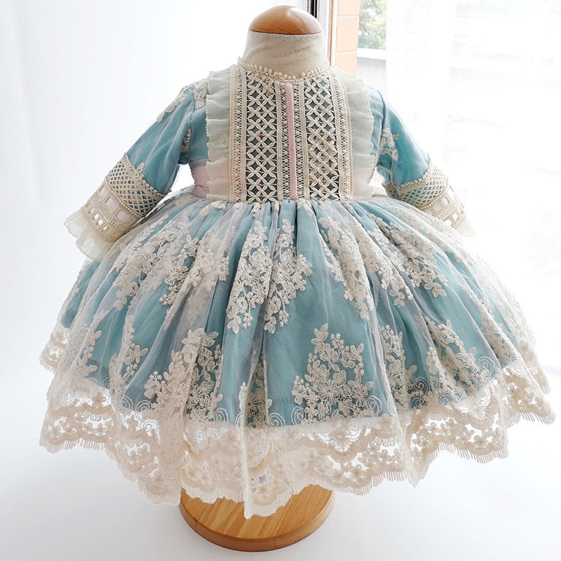 High-End Children's Clothing Girls Princess Luxury Three-Piece Dress