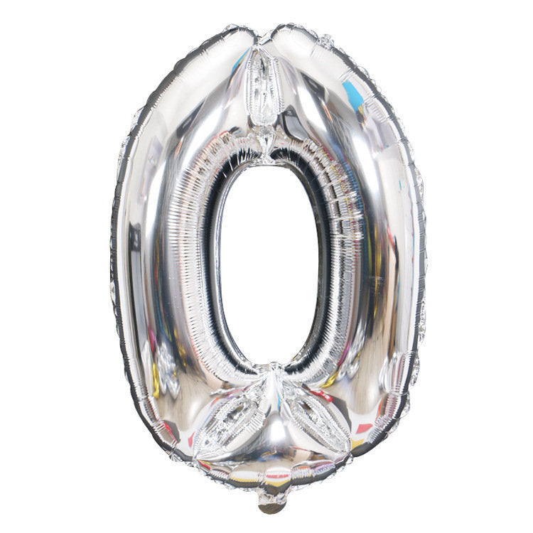 32-inch Digital Balloon Birthday Party Wedding Wedding Decoration Layout Floating Empty Aluminum Film Balloon