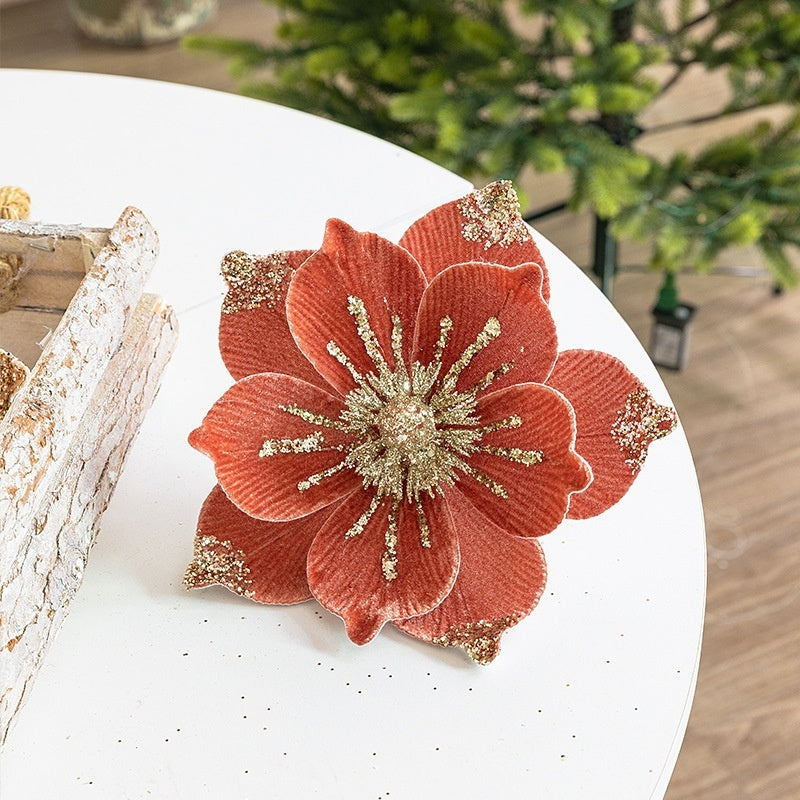 Flannel Flowers Christmas Tree Decoration
