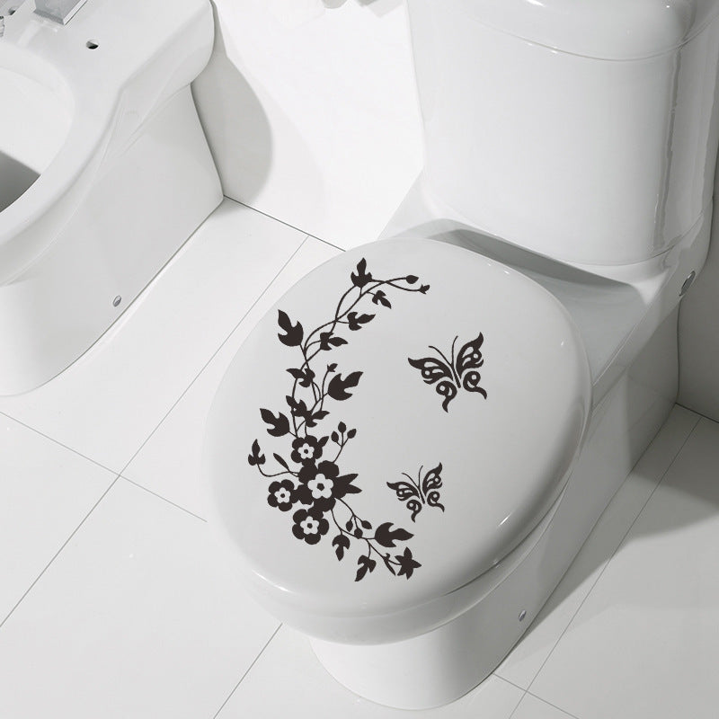 Pansy Rattan Happy Day Toilet Sticker