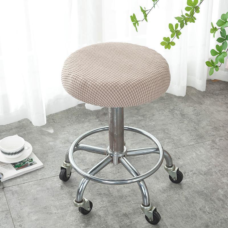 Round Stool Cover Swivel Chair Cover Round Bar Beauty Salon Chair Cover