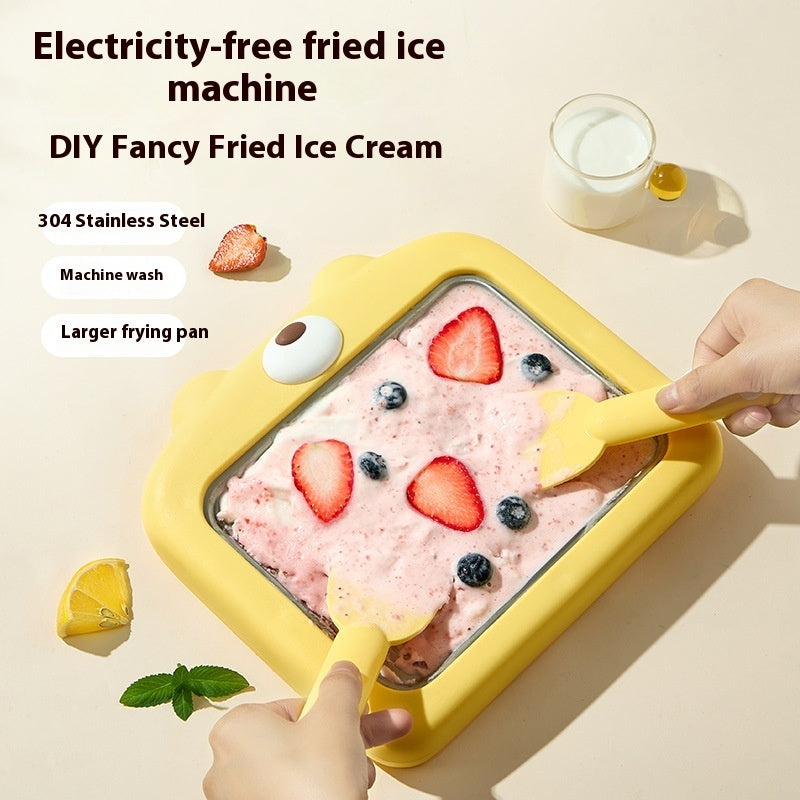 Fried Ice Machine Homemade Fruit Plug-in-free Ice Cream Fried Yogurt Machine