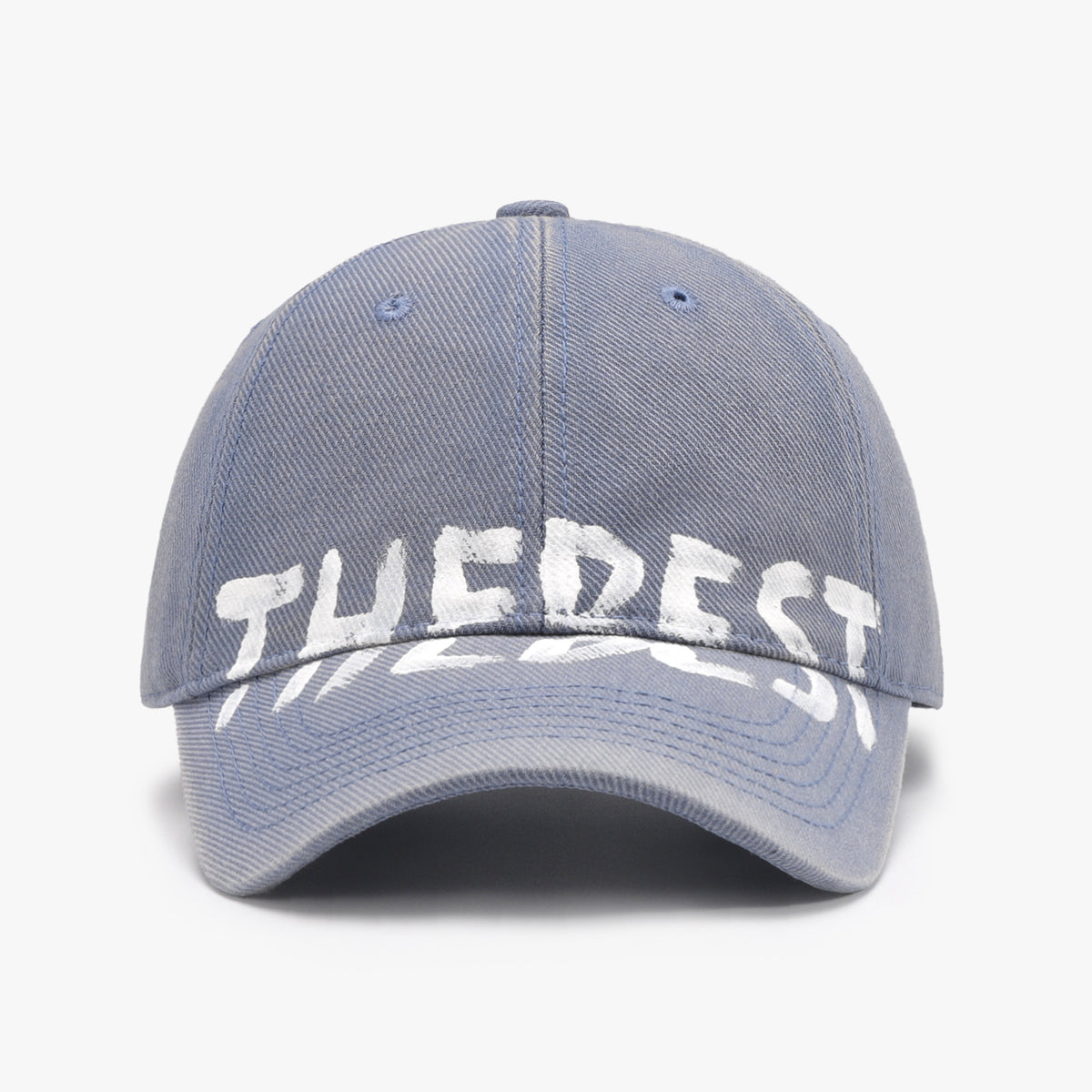 Letter Graffiti Baseball Cap Curved Brim Soft Top Cotton Blend Adjustable Snapback Hat
