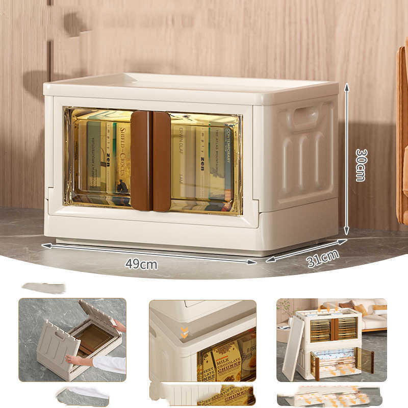 Installation Free Plastic Storage Box Transparent Folding And Foldable