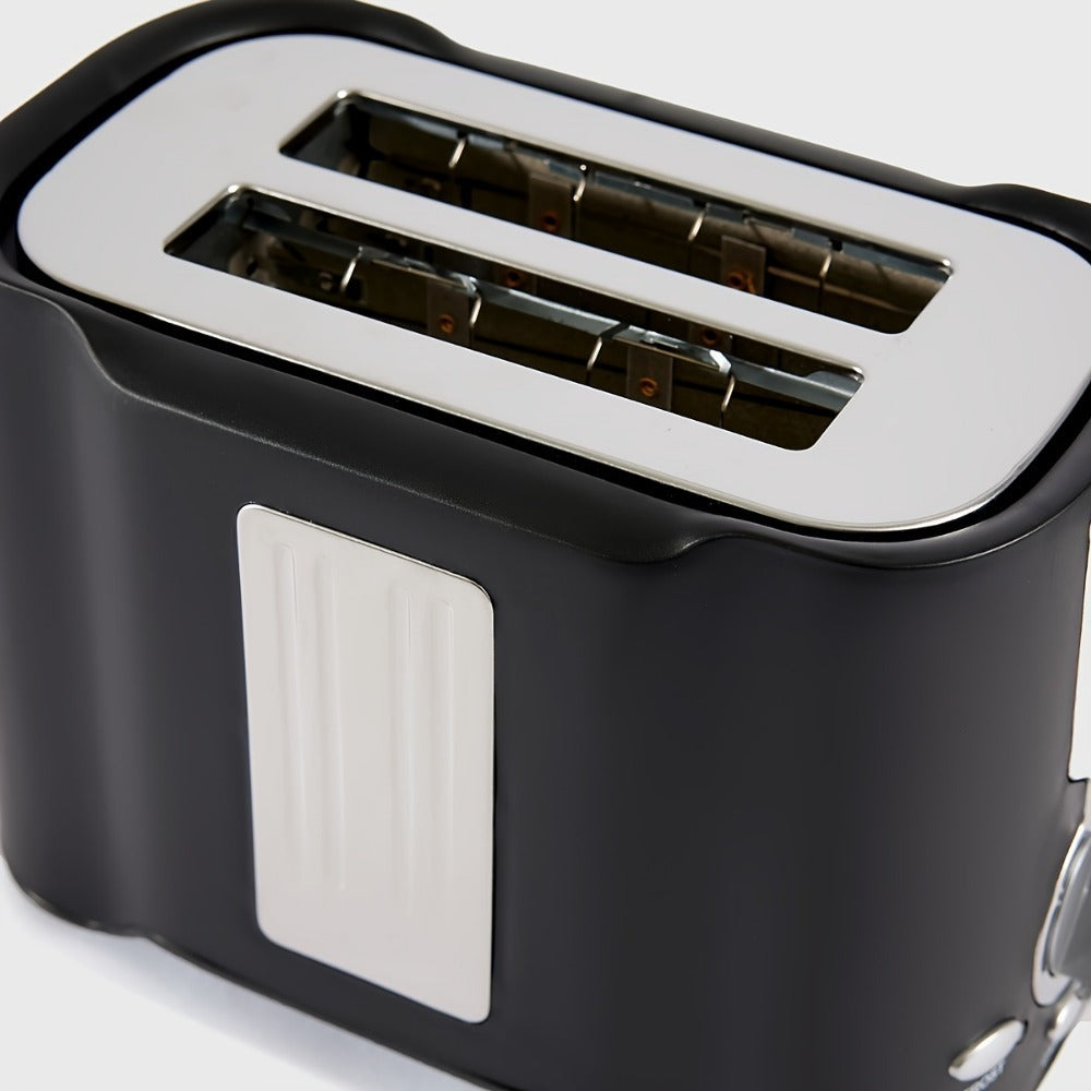 2 Slice Toaster, Quick & Even Results Every Time, Wide Slots Fit Any Size Bread Drop-Down Crumb Tray For Easy Clean Up, Stainless