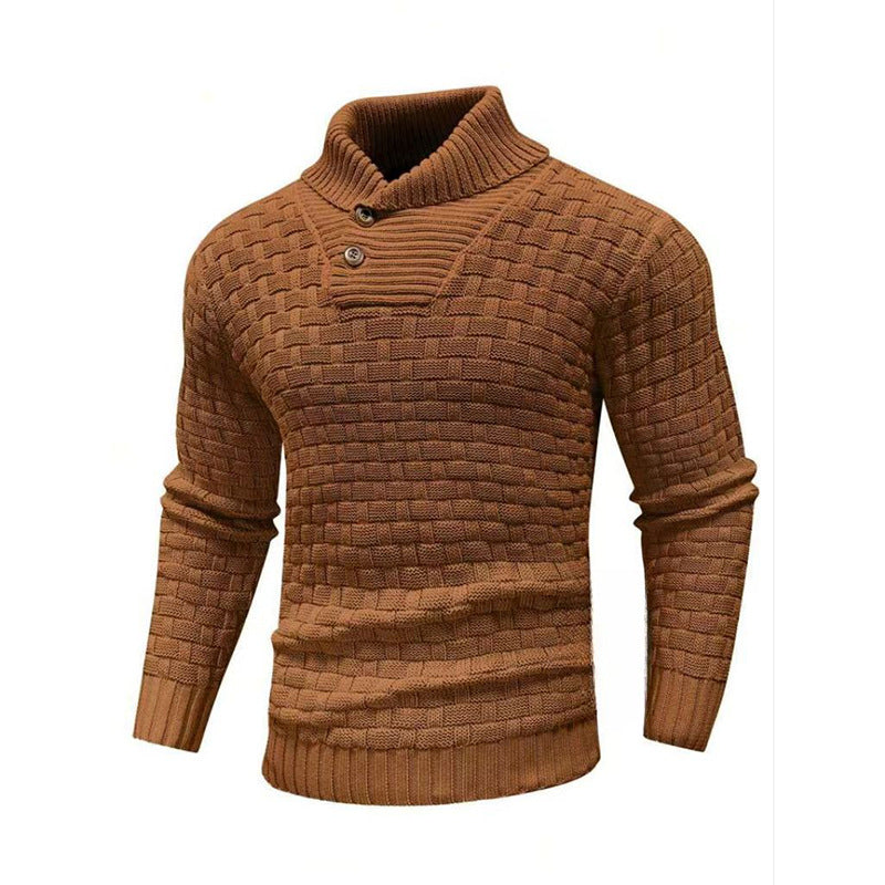Boys' Button Plaid Exquisite Sweater