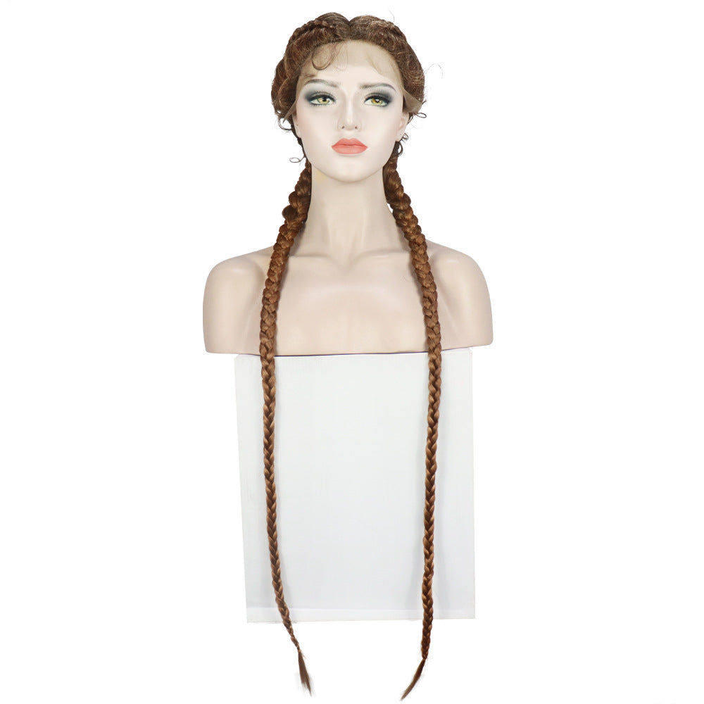 Front Lace Two Braids Wig Headband