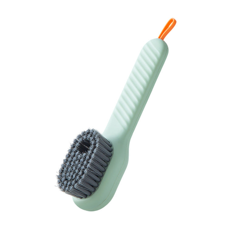 Multifunctional Soft-Bristled Shoe Brush Long Handle Brush Automatic Liquid Adding Shoe Clothing Board Brush Cleaning Tool