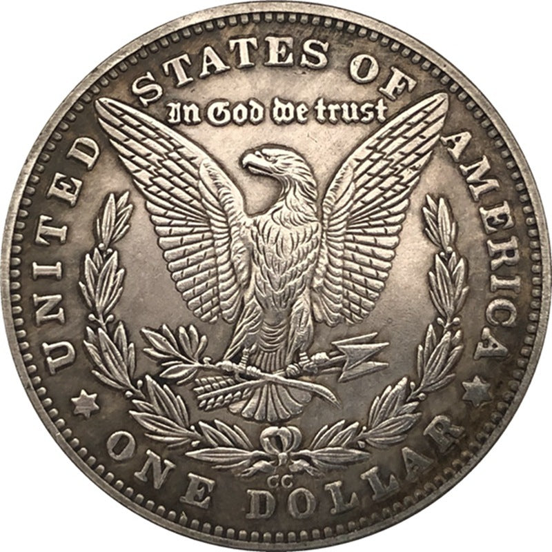 38MM Antique Silver Dollar Morgan Tramp Coin