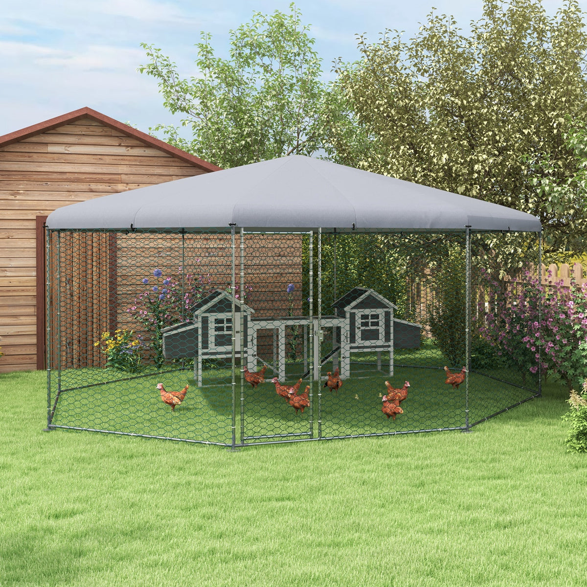 x Chicken Run for 19-25 Chickens with Cover