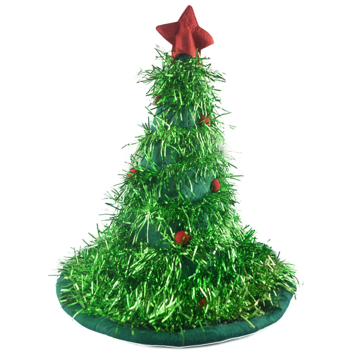Christmas Green Gold Silk Christmas Hat Decoration