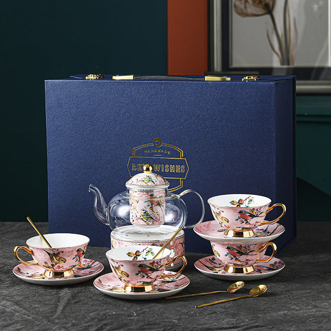 European Bone China Coffee Cup Suit