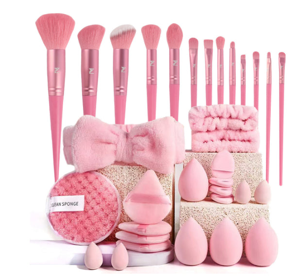 40pcs Beauty Tools Major Combination Suit Face Wash Makeup Full Set