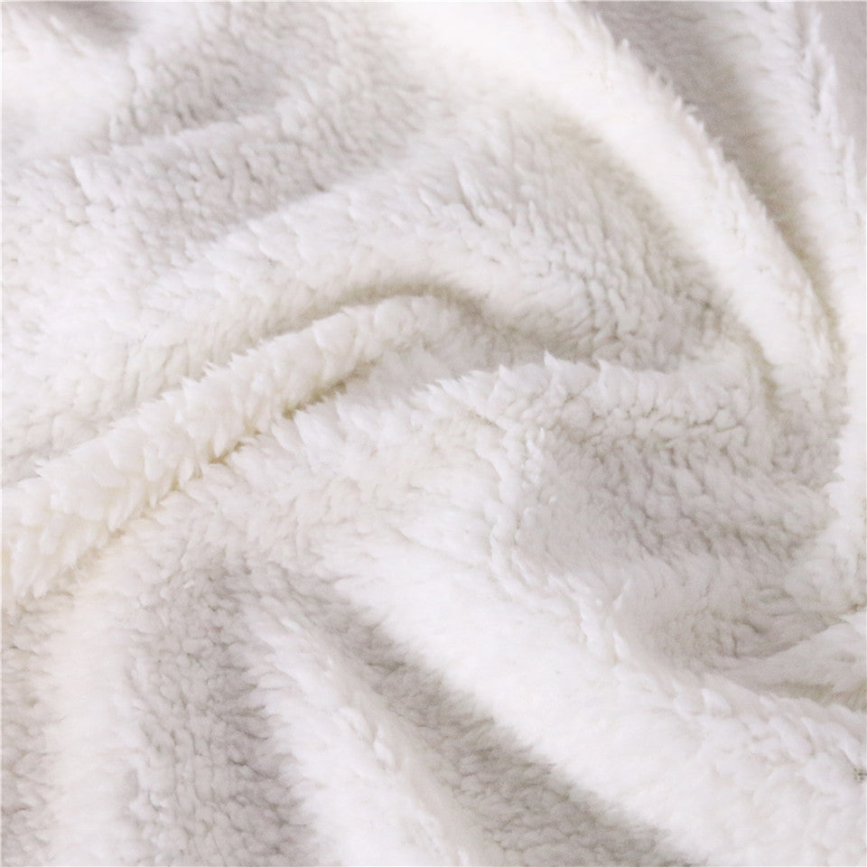 Thickened Double-Layer Eye Digital Printed Airable Cover Square Blanket
