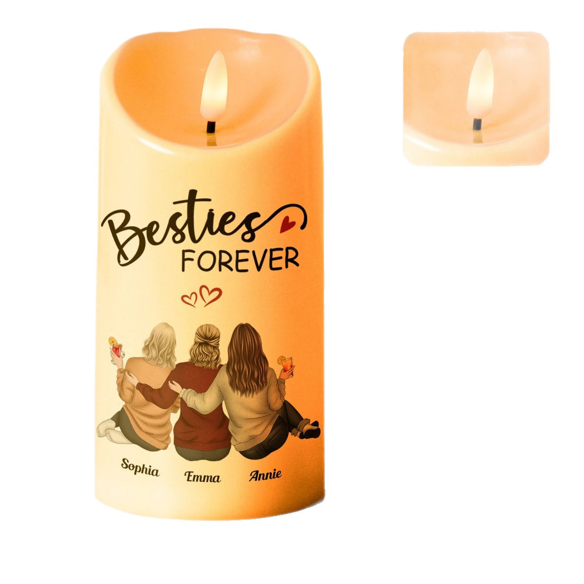 Plastic Candle-Light Keepsake With A Romantic Valentines Day Vibe