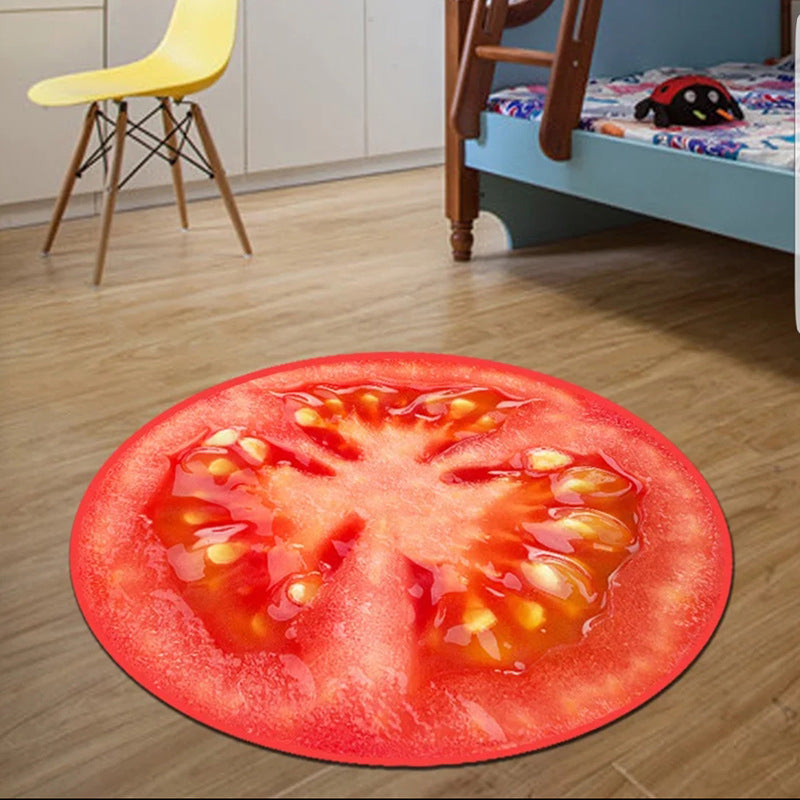 3D Super Soft Cartoon Round Rug Living Room Yoga Mat
