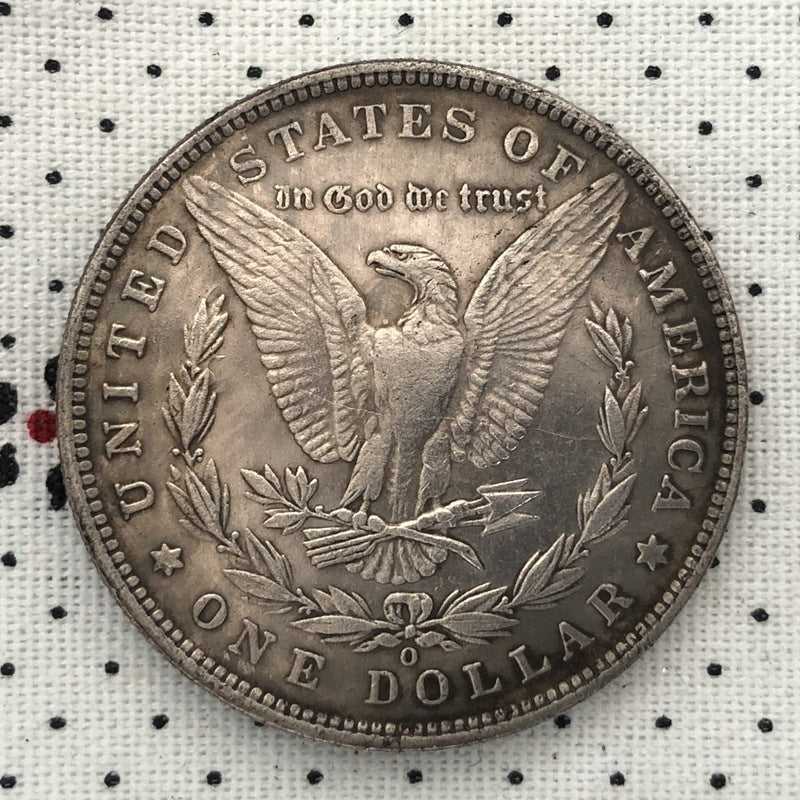 38MM Antique Silver Dollar Coin Morgan's Bum