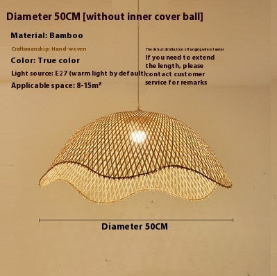 New Chinese Style Bamboo Chandelier Creative B & B Tea Room