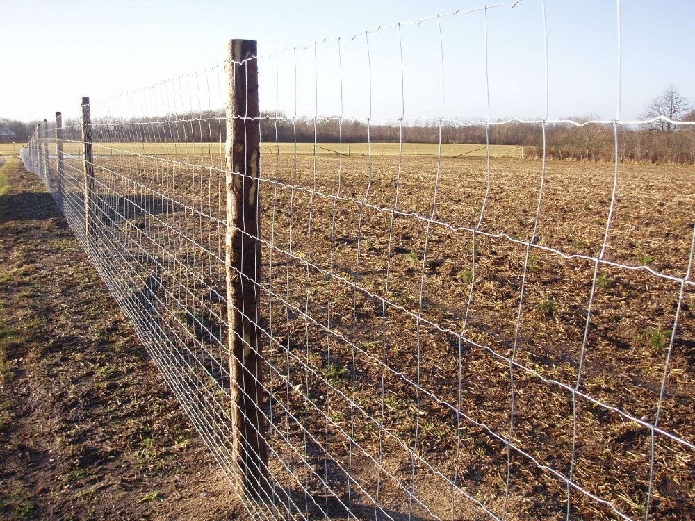Farm Fence 5ft X 164ft 13Gauge Heavy Zinc Coating Cattle Fence,Galvanized Field Wire Fencing Deer Fence,Goat Fence,Hog Wire Fencing For Yard Livestock & Animals Protection