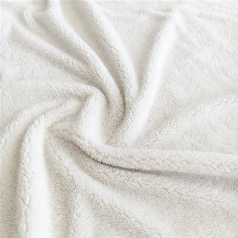 Thickened Double-Layer Eye Digital Printed Airable Cover Square Blanket