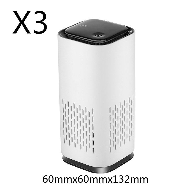Spring New Arrival Mini Portable Car Air Purifiers with USB Cable Charging home Office HEPA Filter Car Air Purifier