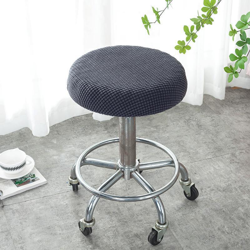 Round Stool Cover Swivel Chair Cover Round Bar Beauty Salon Chair Cover