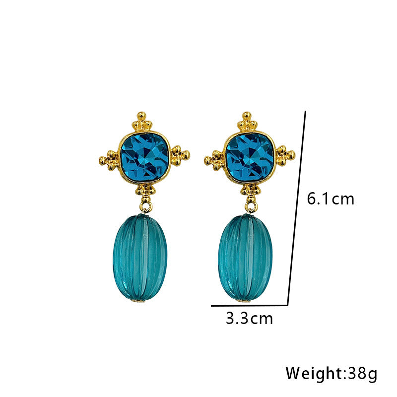 Real Gold Matte Gold Chinese Style Earrings