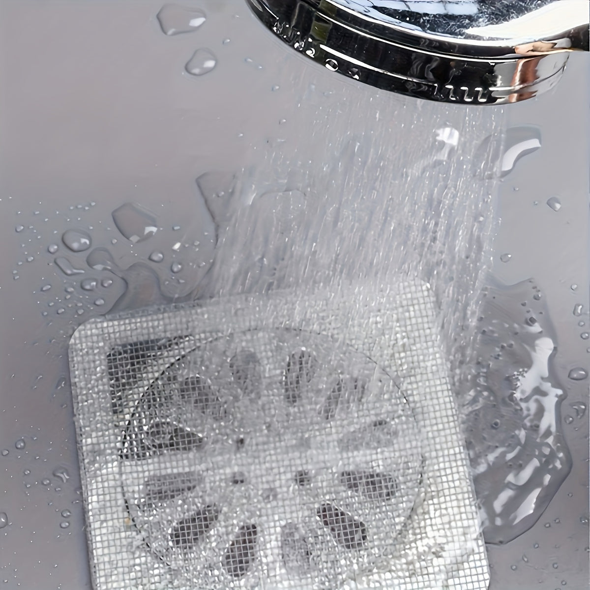 Floor Drain Sticker, Bathroom Hair Filter, Toilet Sewer Debris Filter, Anti-blockage, Screen Repair Self-adhesive Net, Super Practical