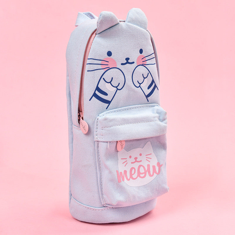 Cute Schoolbag Pen Large Capacity Stationery Bag
