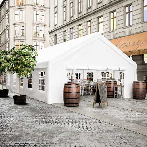 20x32FT Party Tent Heavy Duty, Large Wedding Event Shelters With 3 Storage Bags & Removable Sidewalls, Outdoor Canopy Gazebo Commercial Tents For Parties Carport Camping Garden Patio