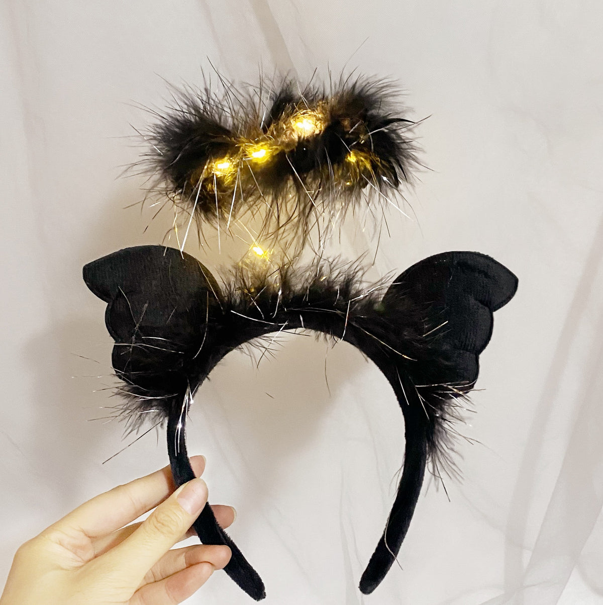 Angel Headband Christmas Headwear With Lights