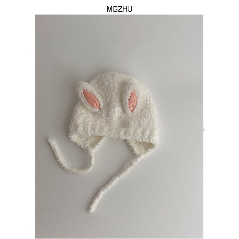 Baby Hat Autumn And Winter Thickening Knitted Hat