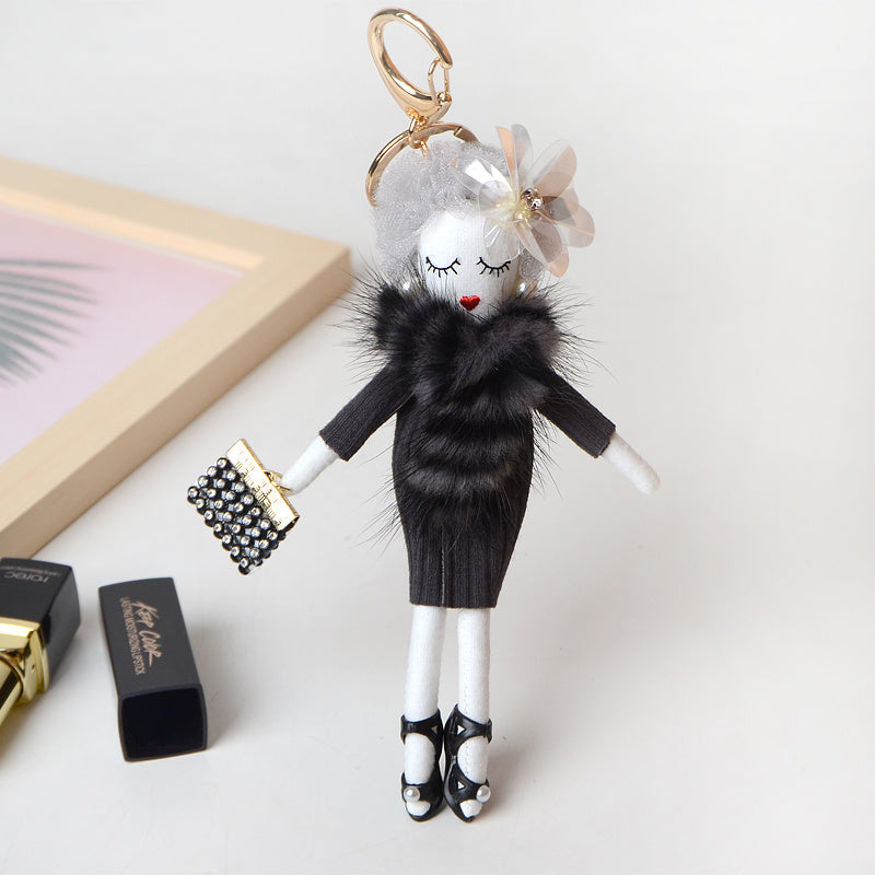 Fur Accessories Female Lady Mink Hair Pendant