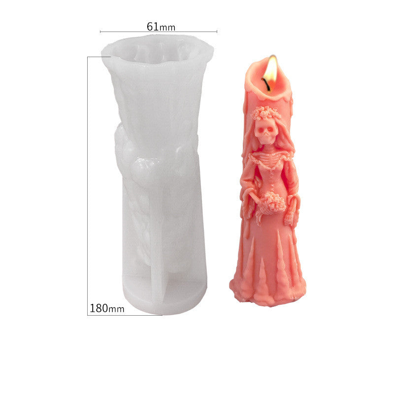 Ghost Groom Halloween Scented Candle Silicone Mold