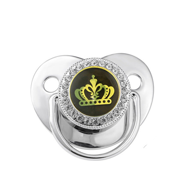 Black Epoxy Crown Pacifier
