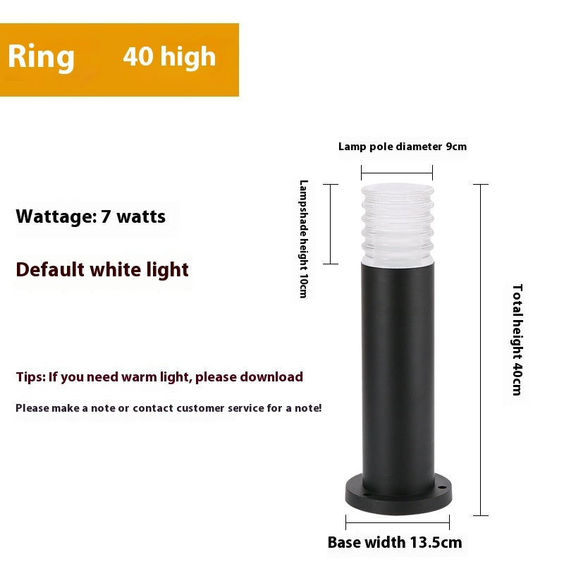 Outdoor Crystal Lawn Lamp Simple Crystal Bubble Light