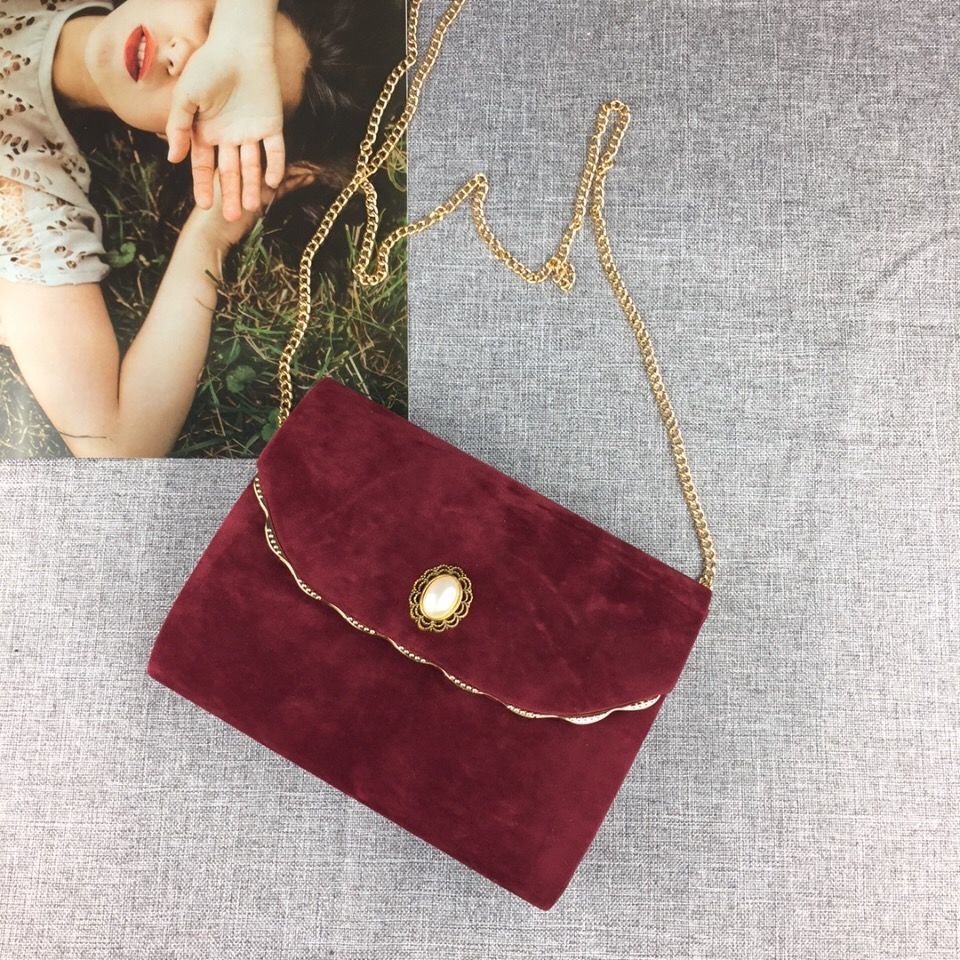 Velvet Ladies Dinner Messenger Bag