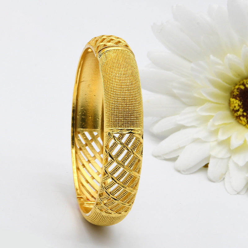 24K Gold Plated India Middle East Women's Sand Gold Bracelet