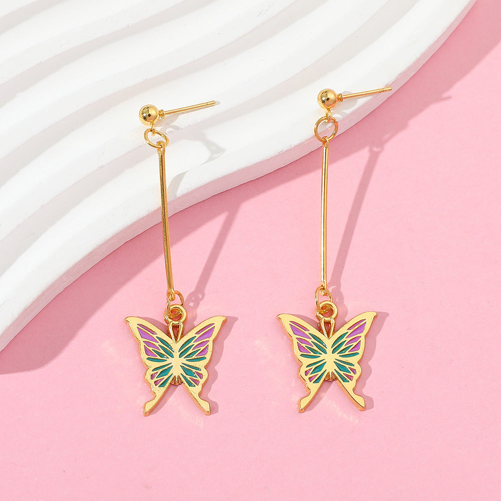 Butterfly Tassel Butterfly Earrings Niche