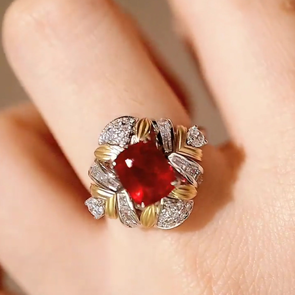 S925 Sterling Silver Ring Gold