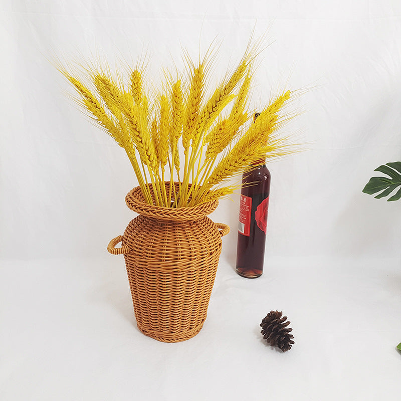 Living Dining Room Rattan Floor Vase Ornament