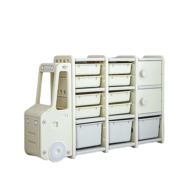 Organizer Large Capacity Bookshelf Cartoon Locker Baby Storage Cabinet