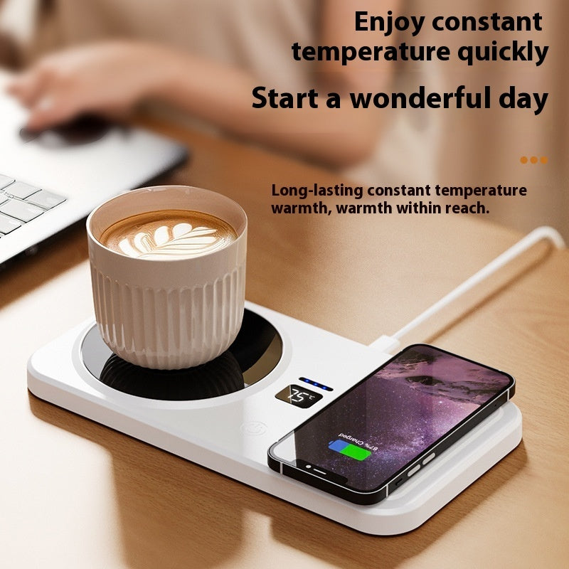 Multifunctional Home Smart Thermal Cup Pad Wireless Charging Heating Base