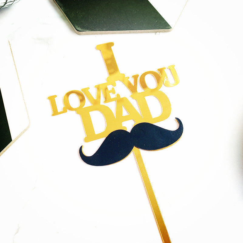 Father's Day Baked Cake Decoration