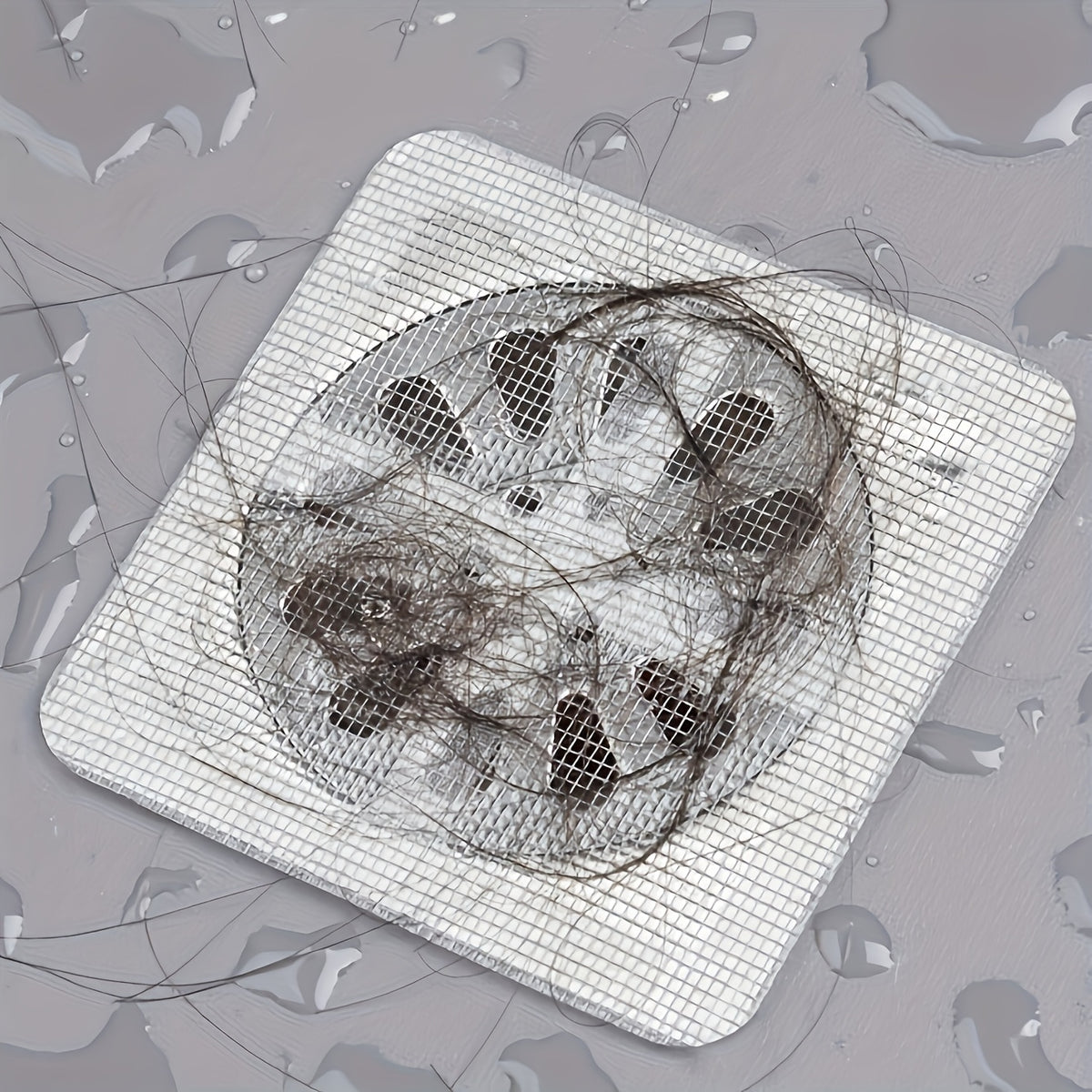 Floor Drain Sticker, Bathroom Hair Filter, Toilet Sewer Debris Filter, Anti-blockage, Screen Repair Self-adhesive Net, Super Practical